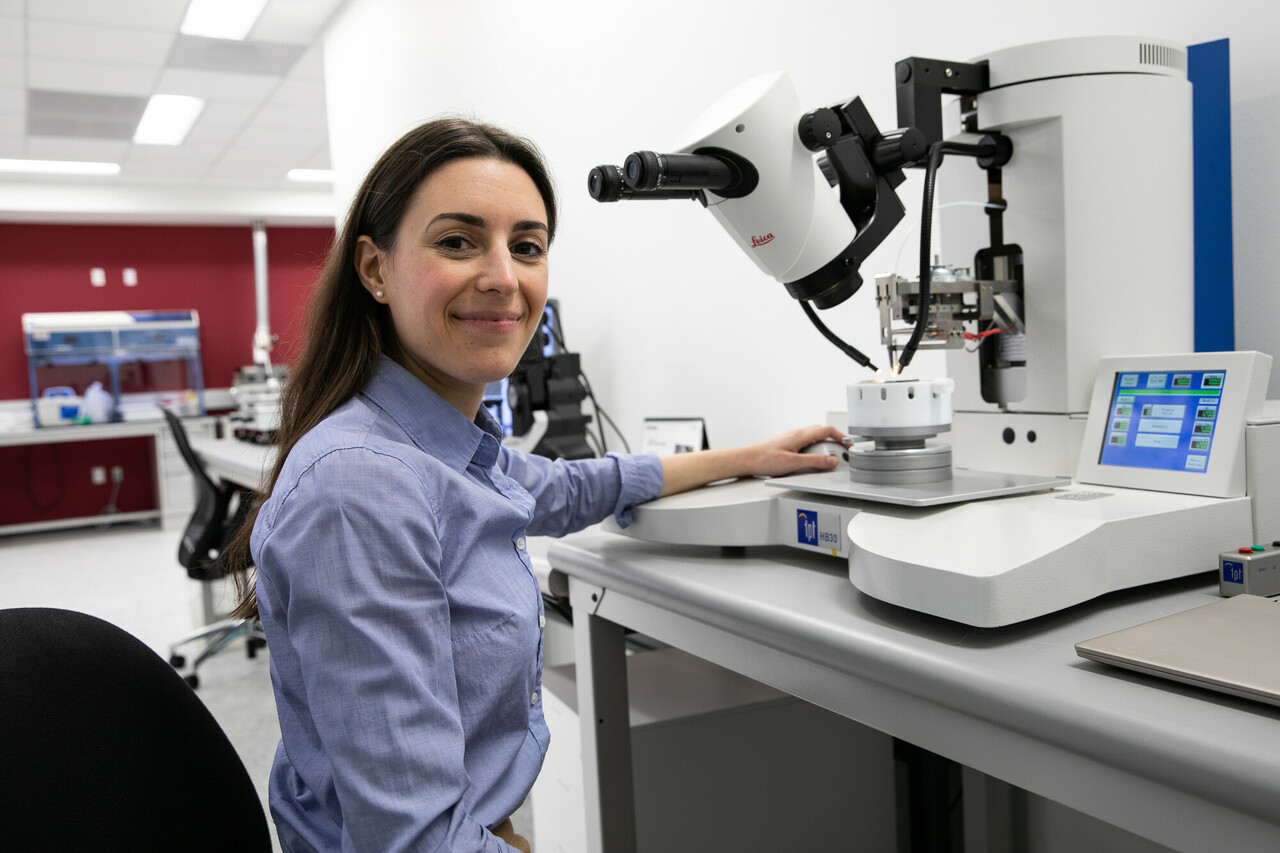 Picture of Dr. DiMarino working.