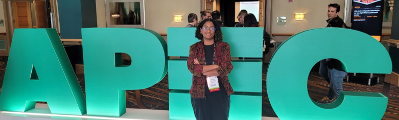 Photograph of the APEC Conference sign.