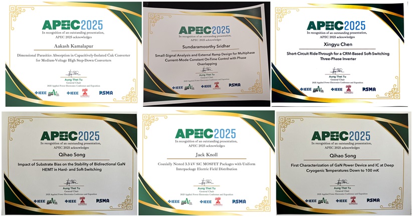 Photograph of Certificates of Achievement