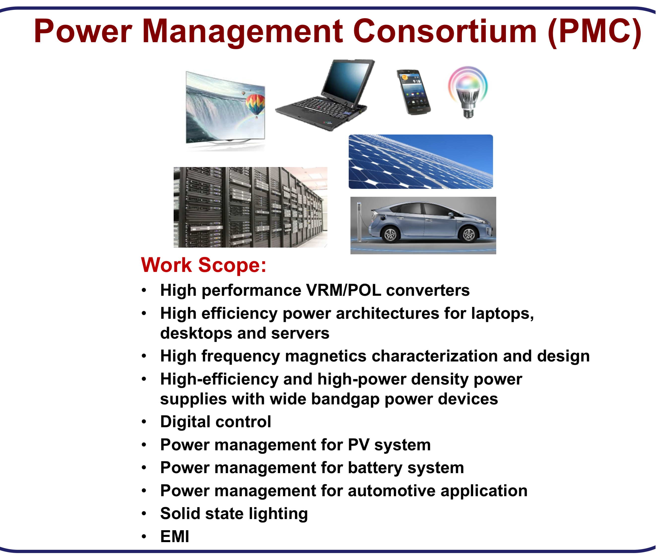 Graphic detailing high density integration work scope