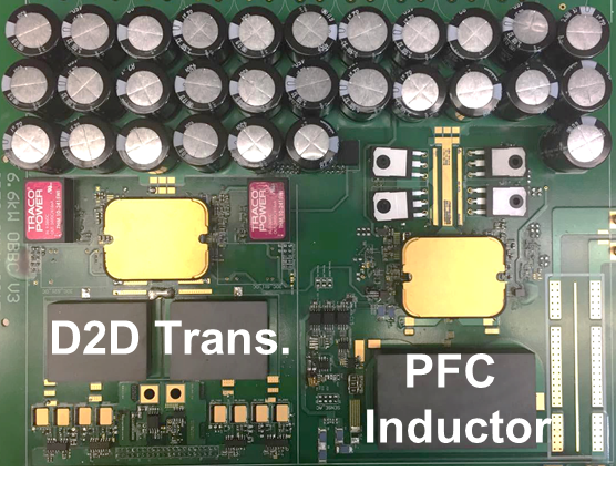 Image of prototype of 6.6 kW OBC.
